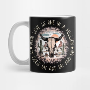 Your Love Is One In A Million It Goes On And On And On Cactus Leopard Bull Mug